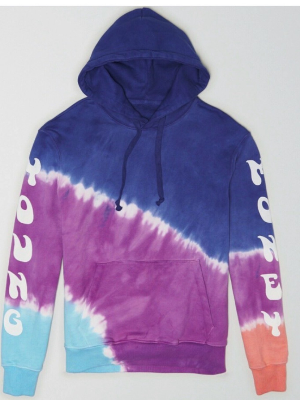 AE x Young Money Hoodie Men Small Multi Colored Tie Dye Heavy Weight Pullover